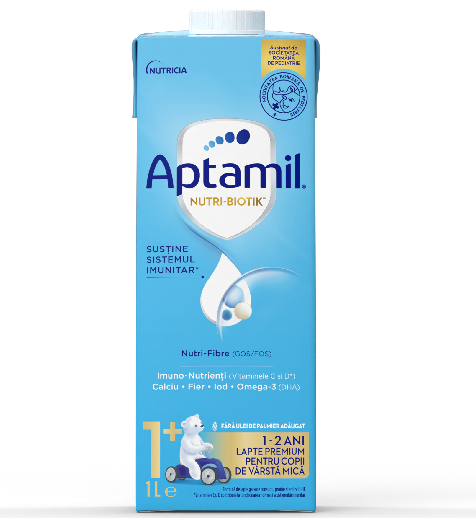 Aptamil®  NUTRI-BIOTIK™ Lichid 1+, Gata de consum, 1L, 1-2 ani