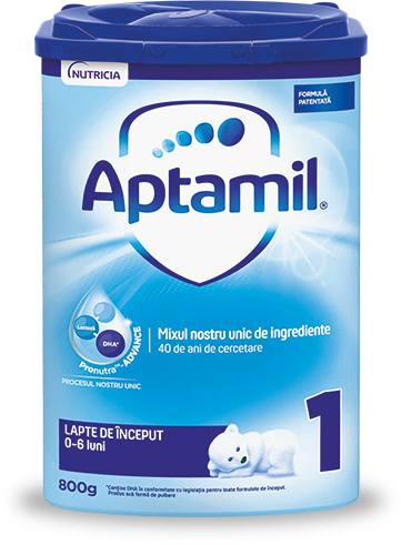 Lapte praf Aptamil 1 800g, 0-6 luni