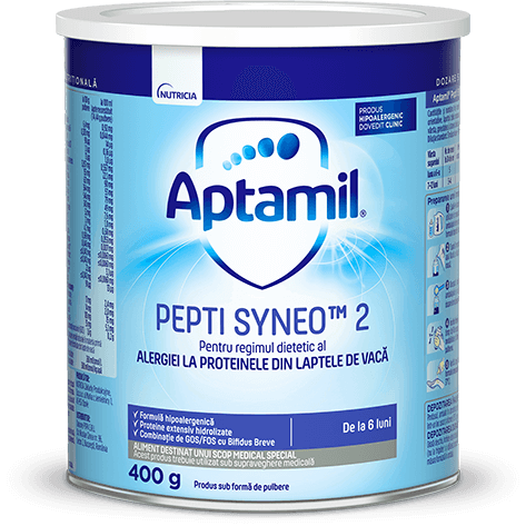 Lapte praf Aptamil® Pepti SYNEO™ 2 400g, de la 6 luni
