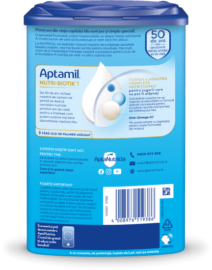 Aptamil<sup>®</sup> NUTRI-BIOTIK<sup>™</sup> 1