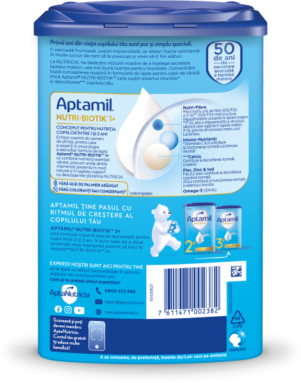 Aptamil<sup>®</sup> NUTRI-BIOTIK<sup>™</sup> 1+