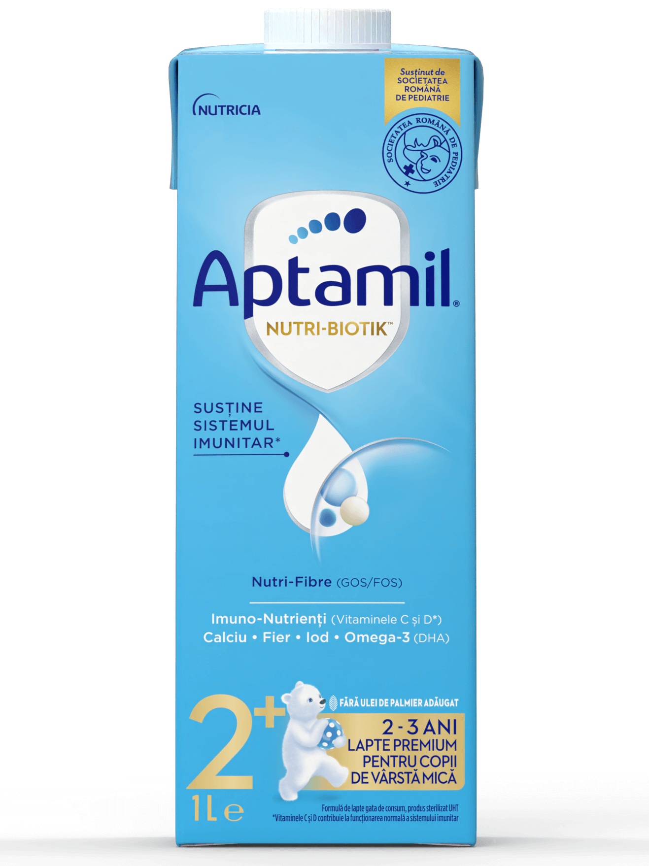 Aptamil® NUTRI-BIOTIK™ Lichid 2+, Gata de consum, 1L, 2-3 ani