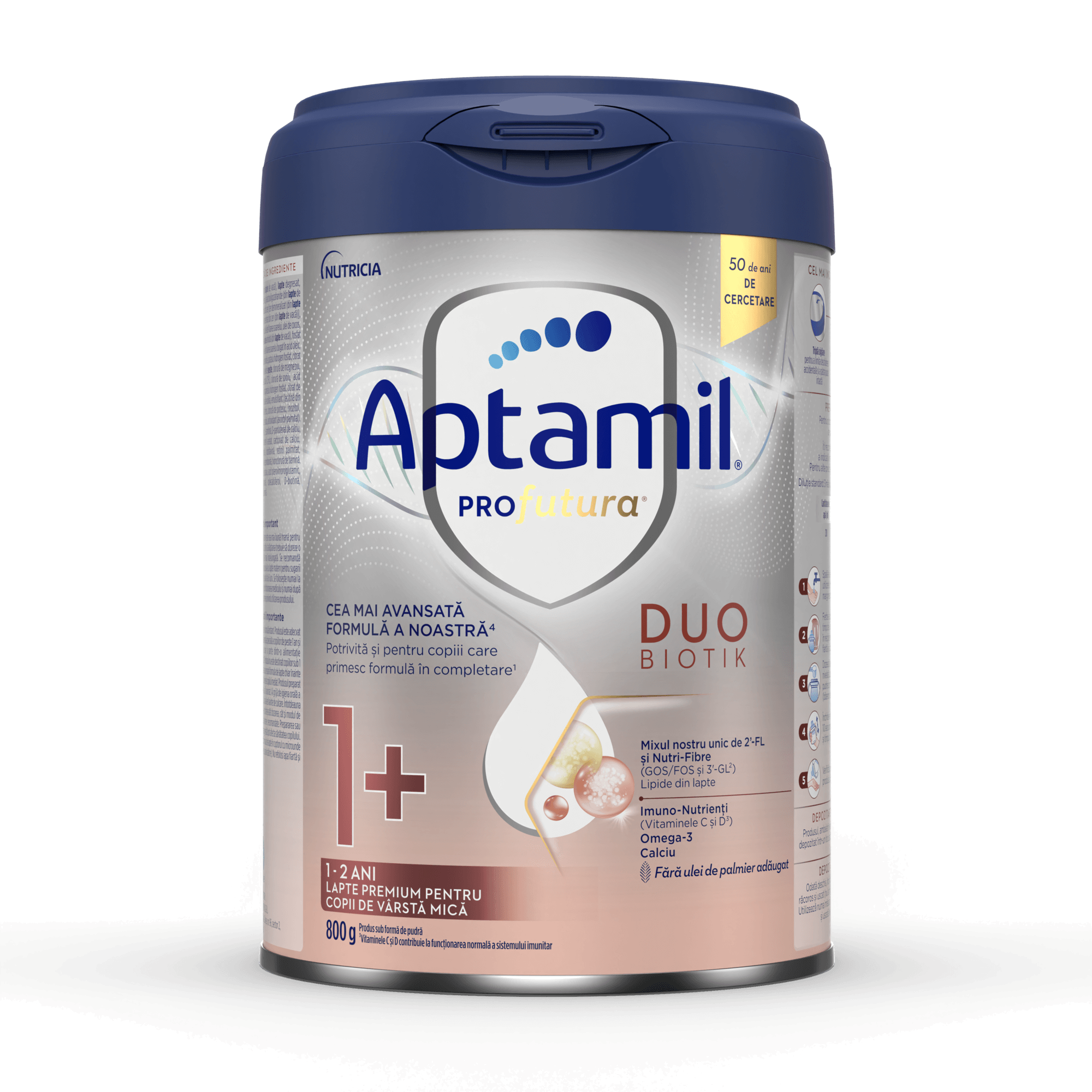 Lapte praf Aptamil® PROfutura® DUOBIOTIK™ 1+ 800g, 1-2 ani
