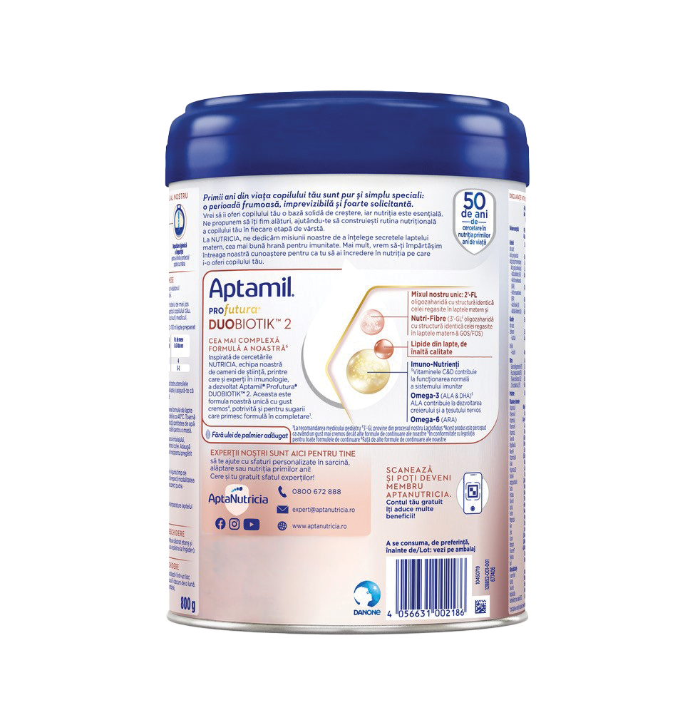 Aptamil<sup>®</sup> PRO<em>futura</em><sup>®</sup> DUOBIOTIK<sup>™</sup> 2
