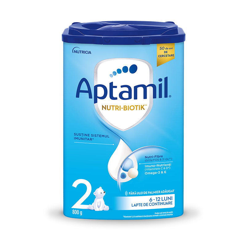 Lapte praf Aptamil® NUTRI-BIOTIK™ 2, 800g, 6-12 luni