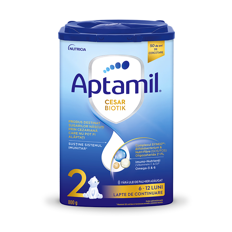Lapte praf Nutricia Aptamil CESARBIOTIK 2 - 800g