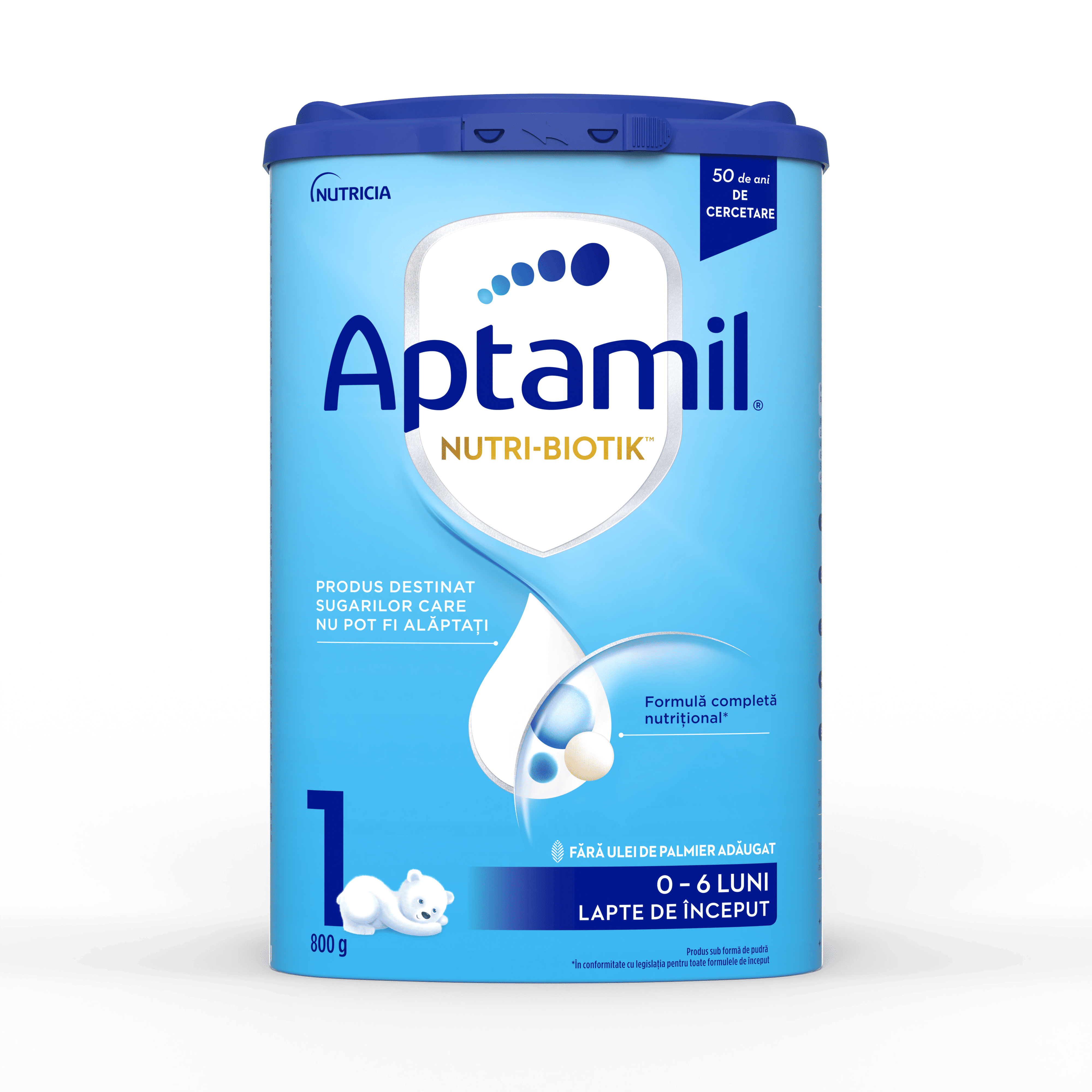 Aptamil NUTRI-BIOTIK 1, 800g, 0-6 luni